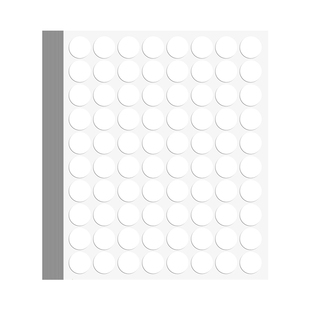 杰利白色圆点贴纸圆形贴标签贴不干胶手写可粘贴小尺寸小圆点小标签贴纸圆圈自粘编号标识标记贴大号圆定制