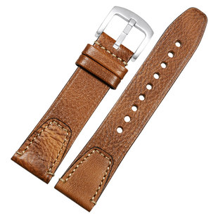 适配积家北宸手表带 男北辰地理大师月相快拆复古牛皮表带男20mm