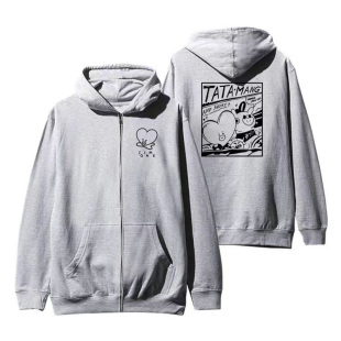 【泰泰卫衣】V金泰亨BTS防弹少年团同款韩国拉链开衫外套连帽卫衣