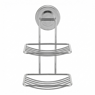 不锈钢双层肥皂盒壁挂式免打孔沥水肥皂架家用卫生间吸盘式香皂盒