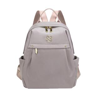 Poaba 2025新款牛津布双肩包女大容量百搭防水学生背包旅行书包