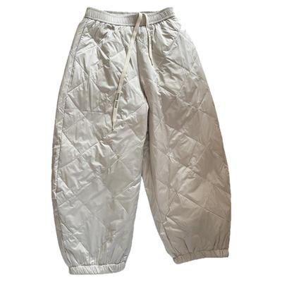 外穿羽绒裤女士2025新款松紧裤脚