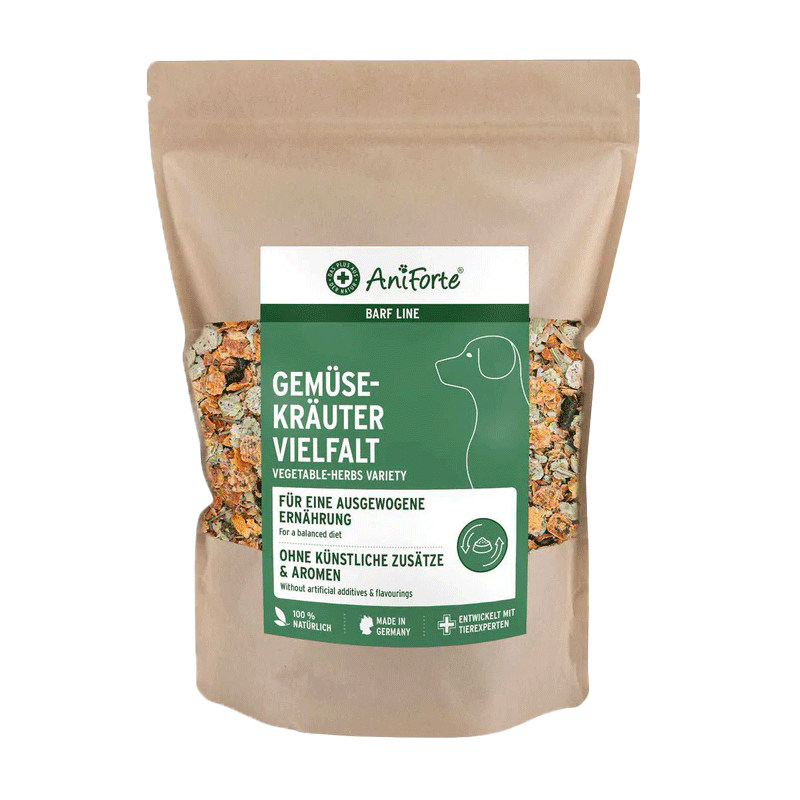 Aniforte宠物混合1号香草蔬菜干脆薄片狗狗用补充维生素微量元素