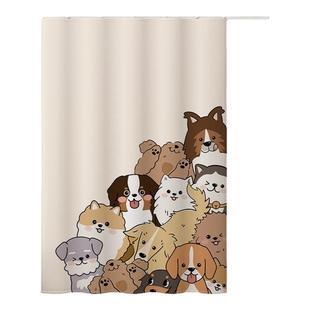 小窗户遮光窗帘挂钩式滑轨防晒遮阳帘卧室儿童房短简易免打孔安装