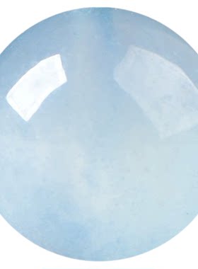 天然海蓝宝蓝天白云圆珠散珠子