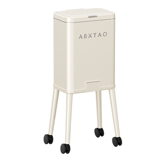 厨房专用垃圾桶家用可移动不锈钢2026新款免弯腰按压式大容量带轮