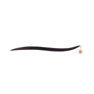 原创设计东方美学文艺发簪子S925纯银高级感国古风黑檀木盘发头饰