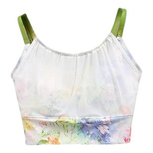 防震专业运动内衣女健身上衣普拉提训练速干一体式带胸垫瑜伽背心