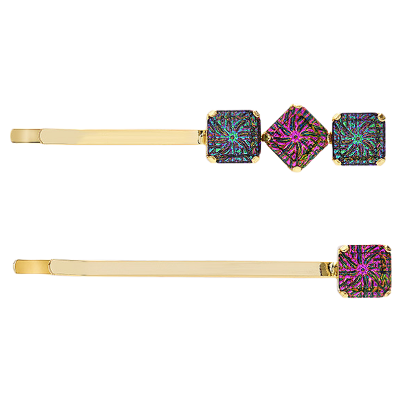 皇家莎莎发饰星空系列边夹侧夹刘海发夹简约几何横夹发卡子头饰品