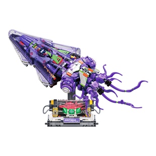 未及银刃乌贼国产拼装积木益智潮玩玩具桌面摆件男生手工生日礼物