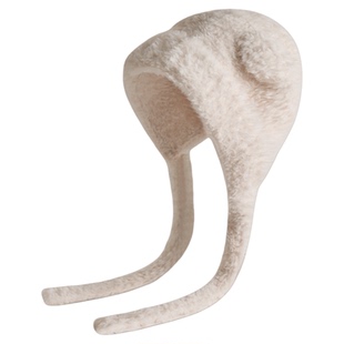 可爱小熊帽子女款2025新款冬时尚洋气大头围显脸小女士护耳防寒帽