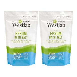 欧洲直邮英国Westlab浴盐泻盐泡澡舒缓放松肌肉健身锻炼缓解正品