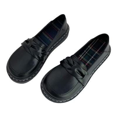 大码可爱爆款法式复古玛丽珍鞋