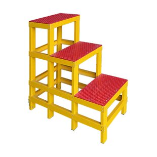 绝缘梯子家用踏步台阶梯凳折叠家用楼梯工程专用马凳登高凳三步梯