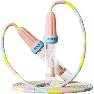 竹节跳绳儿童小学生专用跳神幼儿园大班初学一年级小孩不打结绳子