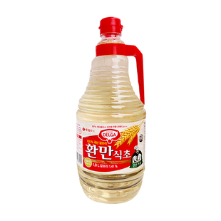 韩国进口乐天黄麦醋鳗乐天黄曼醋大麦醋韩式料理寿司醋瓶装1.8L
