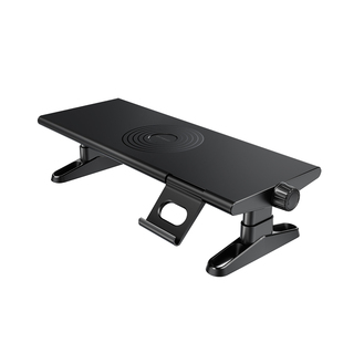 【旋钮升降】显示器支架台式电脑增高架屏幕可调节垫高办公室工位桌面键盘收纳置物底座笔记本支撑托架子萤幕