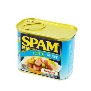 荷美尔世棒午餐肉清淡味340g*4罐即食炒饭三明治泡面伴侣火锅原料