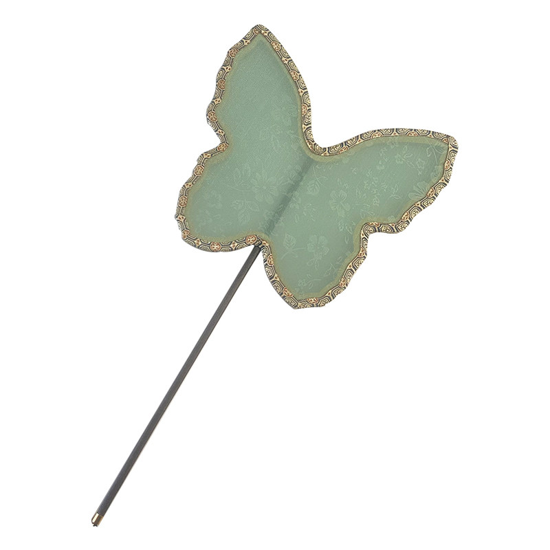 蝴蝶扇子异形团扇仿花罗汉服中国风古典跳舞蹈摄影道具长柄宫扇女