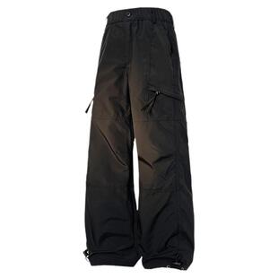 From Mars 烦恼走开 潮流纯色宽松百搭直筒休闲工装男女阔腿长裤