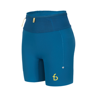 飞比特「袋鼠裤4.0」女专业马拉松跑步压缩短裤运动竞赛腰包裤