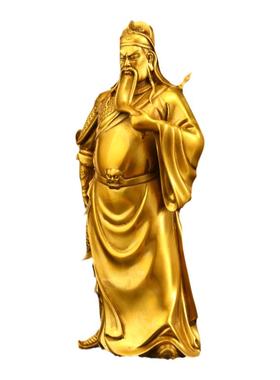 纯黄铜精工武财神爷招财镇宅开业