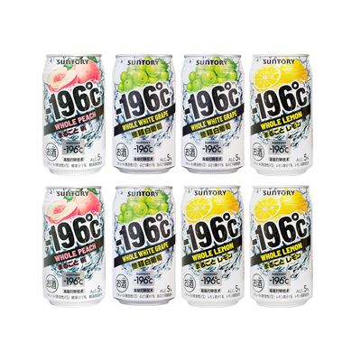 三得利-196℃预调鸡尾酒果酒四口味低度鸡尾酒330ml*8罐果酒