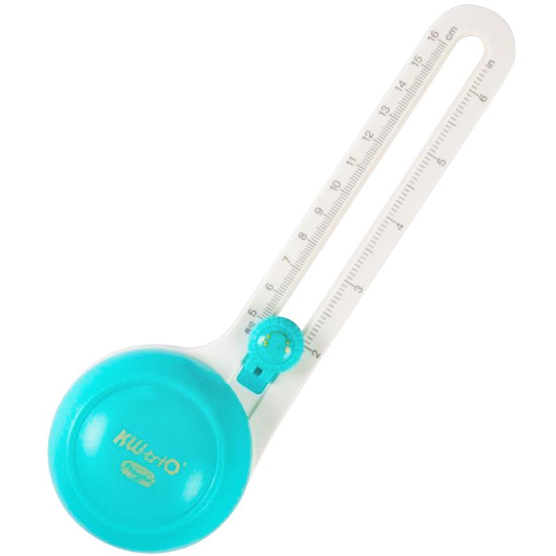 切圆器可得优裁纸器圆规刀压痕虚线切纸刀圆角器四合一裁纸刀幼儿园小学生diy手工账工具多功能七合一裁纸机
