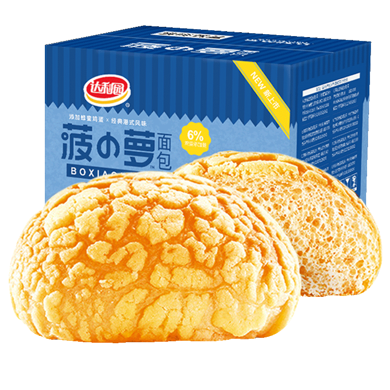 达利园菠小萝面包60包