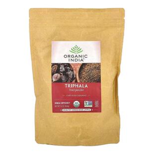 Organic India有机印度三果宝果粉草本提取物有机余甘子诃梨勒果