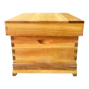 蜜蜂蜂箱全套养蜂工具专用养蜂箱包邮煮蜡杉木中蜂标准十框蜂巢箱