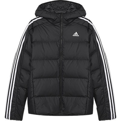 Adidas/阿迪达斯正品新款男士保暖经典连帽防风羽绒服JN7478
