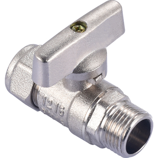 铝塑管球阀开关4分铜阀门1216太阳能地暖管专用25卡套式6分水开关