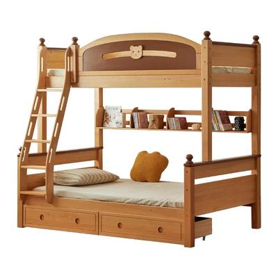 金多喜奶油原木风上下高低床