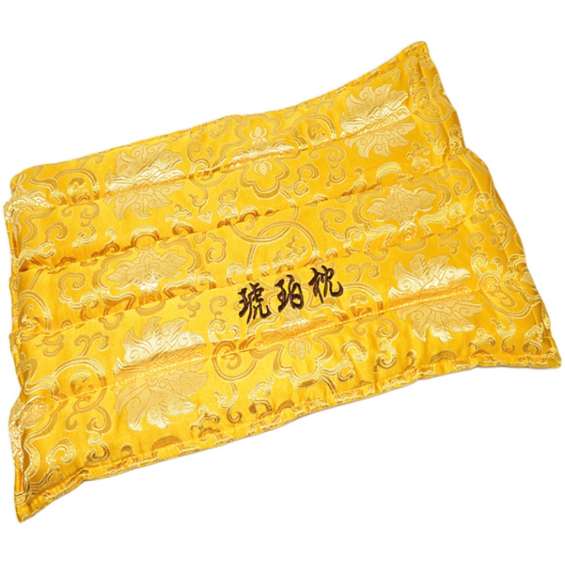 李掌柜純天然琥珀蜜蠟養(yǎng)生枕頭禮盒裝波羅的海明料海漂籽料藥珀