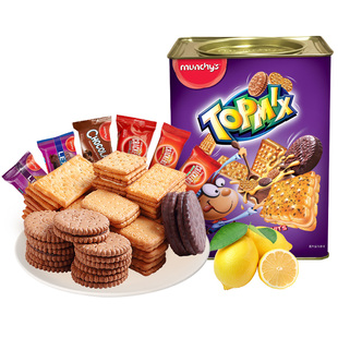 【节日礼盒】马奇新新进口新年什锦夹心夹心饼干囤货送礼小零食品