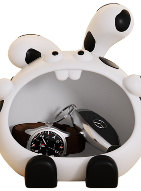 大牙兔入户钥匙收纳玄关摆件