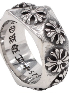 复古十字架戒指男女情侣对戒