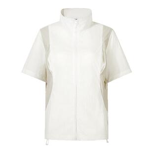 GuukaTech机能户外轻薄正肩拉链短袖衬衫女 山系短款运动外套夏季