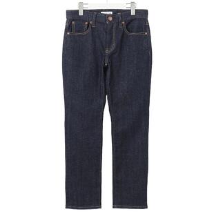 23区日系春季通勤直筒棉混纺微弹水洗做旧牛仔裤铅笔裤商场同款追