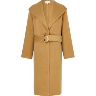 【折扣】VINCE秋冬女羊毛羊绒混纺外套毛呢大衣