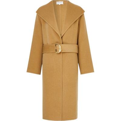 【折扣】VINCE秋冬女羊毛羊绒混纺外套毛呢大衣