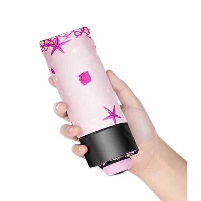 天堂五折伞迷你款黑胶太阳伞