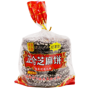 横州百合正合芝麻饼传统香酥薄脆