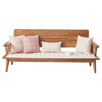 2025新款冬季保暖兔毛绒沙发垫实木红木沙发防滑海绵坐垫子可定制