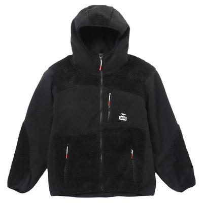 CHUMS洽洽鸟户外连帽抓绒外套男女保暖防风休闲夹克外套CH04-1419