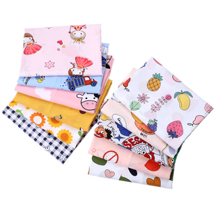 人造棉布料超柔棉绸布料夏季绵绸卡通宝宝睡衣服装面料夏凉被花卉