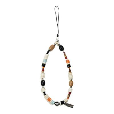 原创陶瓷珠椰子树手机链