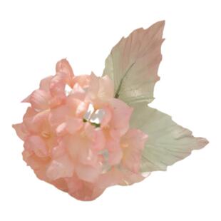 团花绣球|黑喵喵 黄粉色系烫花团花真丝造花汉服头饰甜美古风发饰