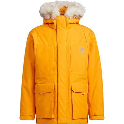 Adidas/阿迪达斯正品2025男女连帽宽松保暖户外运动羽绒服KQ5512